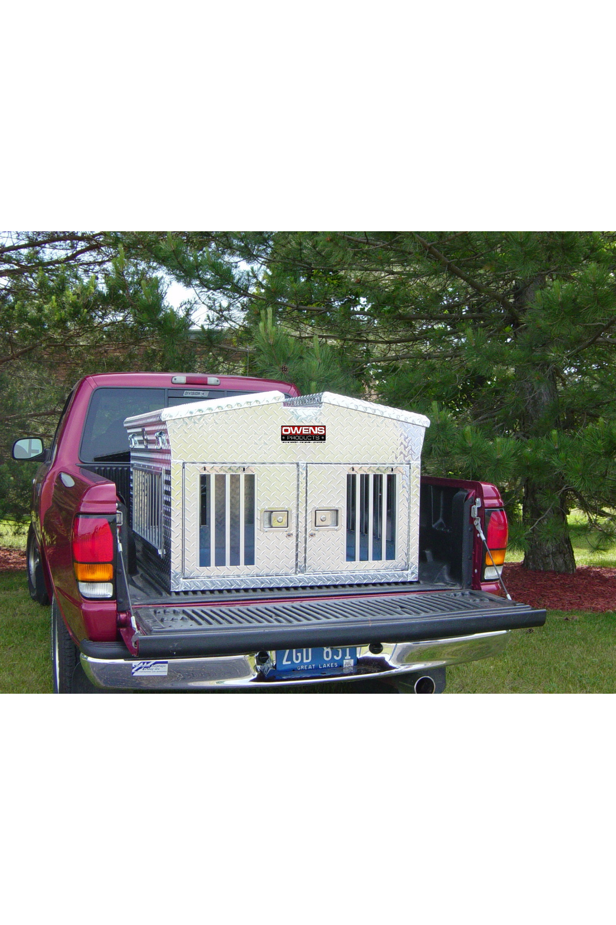 Dog Box 55031 Hunter Series Big T Double Compartment Dog Box with Dual Lid Top Storage - K9 Dog Boxes