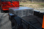 Dog Box 55075V Hunter Series Triple Compartment / 58 W X 40 D X 20 H / Without Wheel Well Notches / Side Vents & All Seasons Rear Vents / Diamond Tread Aluminum / Owens Products