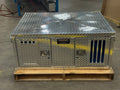 Dog Box 55077 Hunter Series Double Compartment / 48 W x 36 D x 20 H / Shallow / Standard Vents / Diamond Tread Aluminum / Owens Products