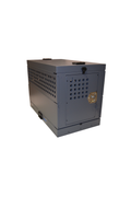 Dog Crate 55306 Professional K9 Series X-Large Collapsible Working Dog Crate / Single Compartment / 22.25 W x 41 D x 29 H / Mill Finish Aluminum / Gray / Owens Products - K9 Dog Boxes