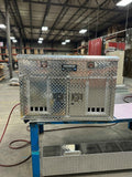Dog Box 55005 Hunter Series Double Compartment with Top Storage / 38 W x 45 D x 26 H / Standard Vents / Diamond Tread Aluminum / Owens Products