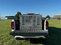 Dog Box 55080W Pro Hunter Series Double Compartment with Bottom Drawer / 46 W x 45 D x 32 H / Bear/Cat / Special Order / Striker Holes / Diamond Tread Aluminum / Owens Products