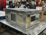 Dog Box 55158 Hunter Series Triple Compartment with No Storage / 48 W x 36 D x 20 H / Standard Vents / Diamond Tread Aluminum / Owens Products