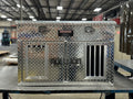Dog Box 55078 Hunter Series Double Compartment with Top Storage / 38 W x 36 D x 26 H / Shallow / Standard Vents / Diamond Tread Aluminum / Owens Products
